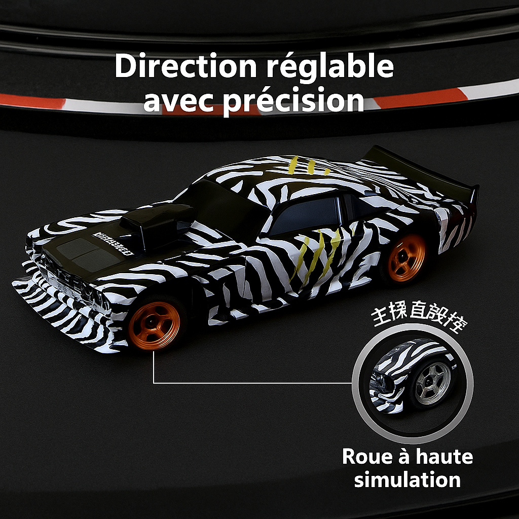 Mini RC Drift Car 4 Roues Motrices - Avec ou Sans Gyroscope