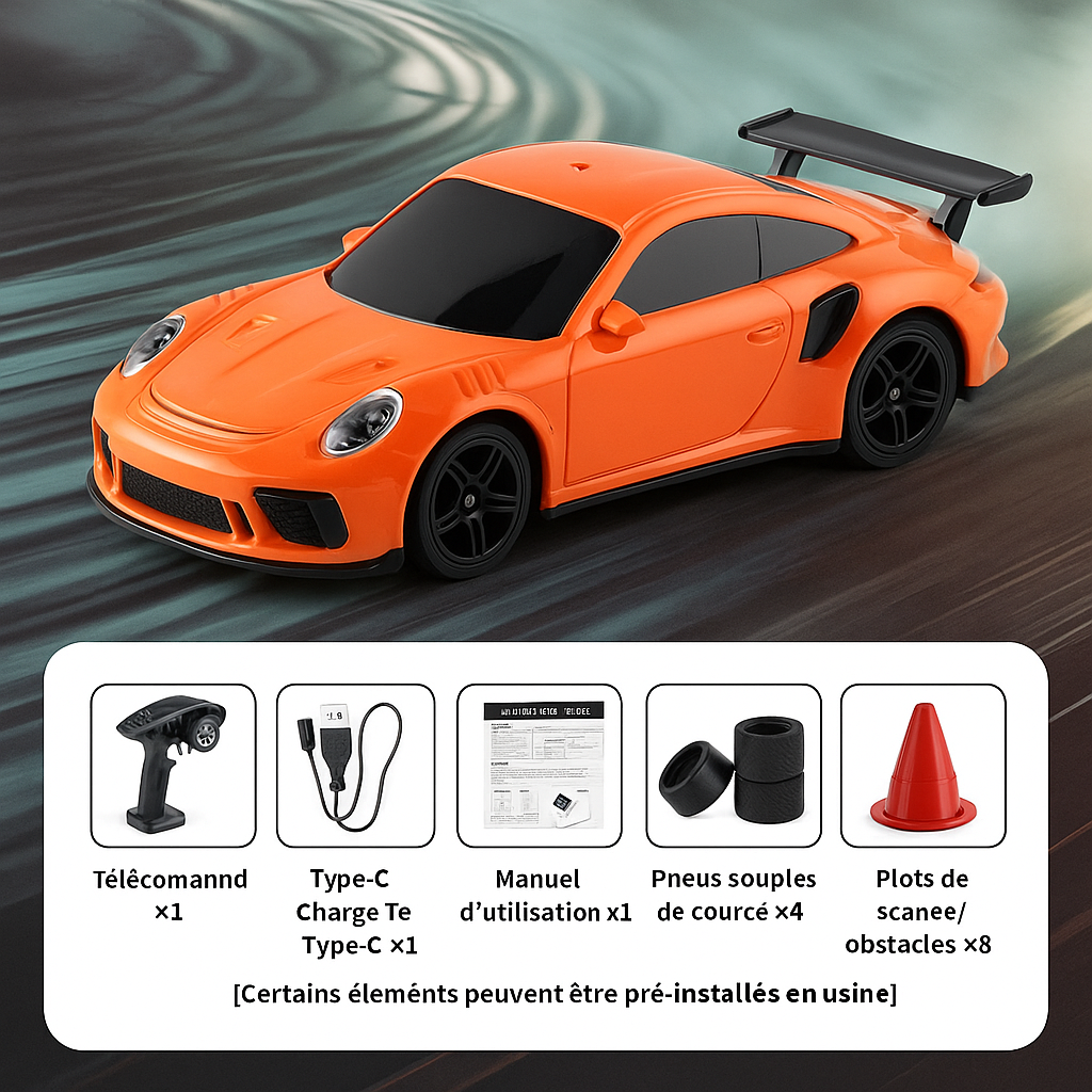 Mini RC Drift Car 4 Roues Motrices - Avec ou Sans Gyroscope