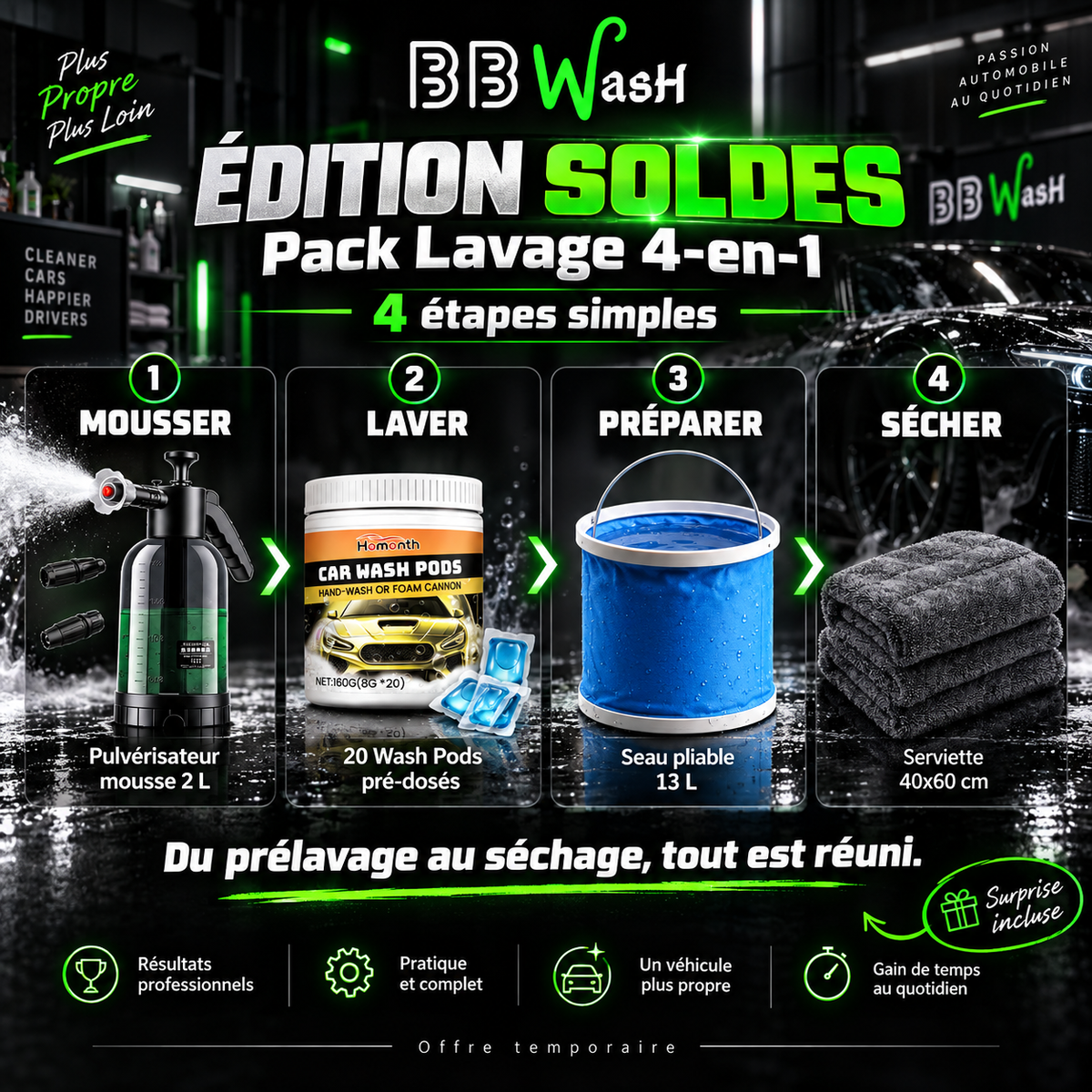 ÉDITION SOLDES — Pack Lavage 4-en-1