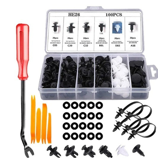 Kit Complet Réparation Pare-chocs & Garnitures – 100 Attaches + Outils