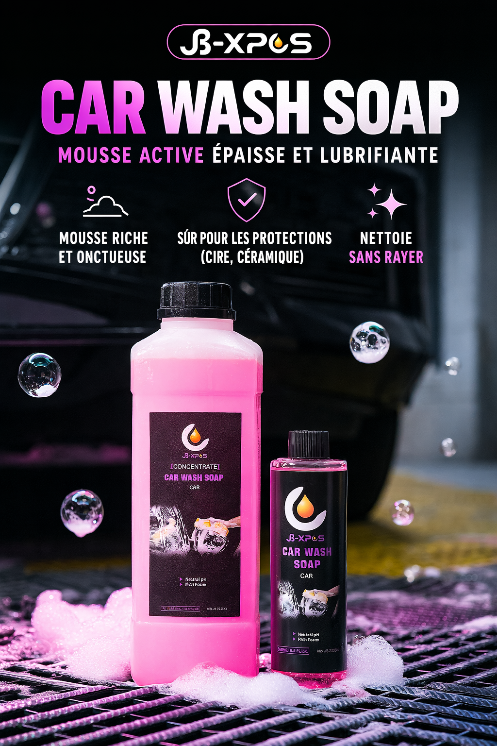 Shampoing Mousse Active Lubrifiante - pH Neutre