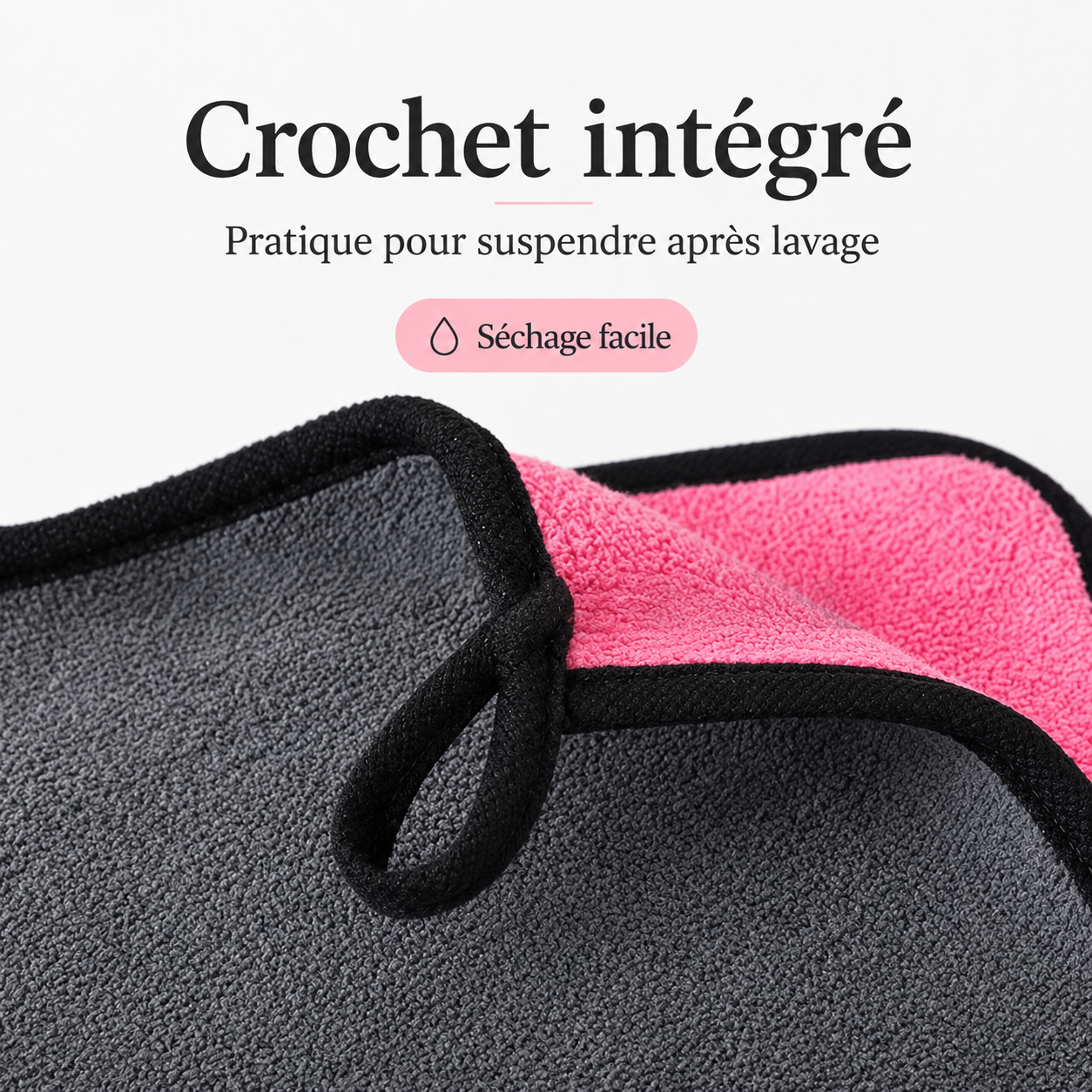 Lot de Microfibres Auto 30×60 cm – Double Face 350–390 GSM