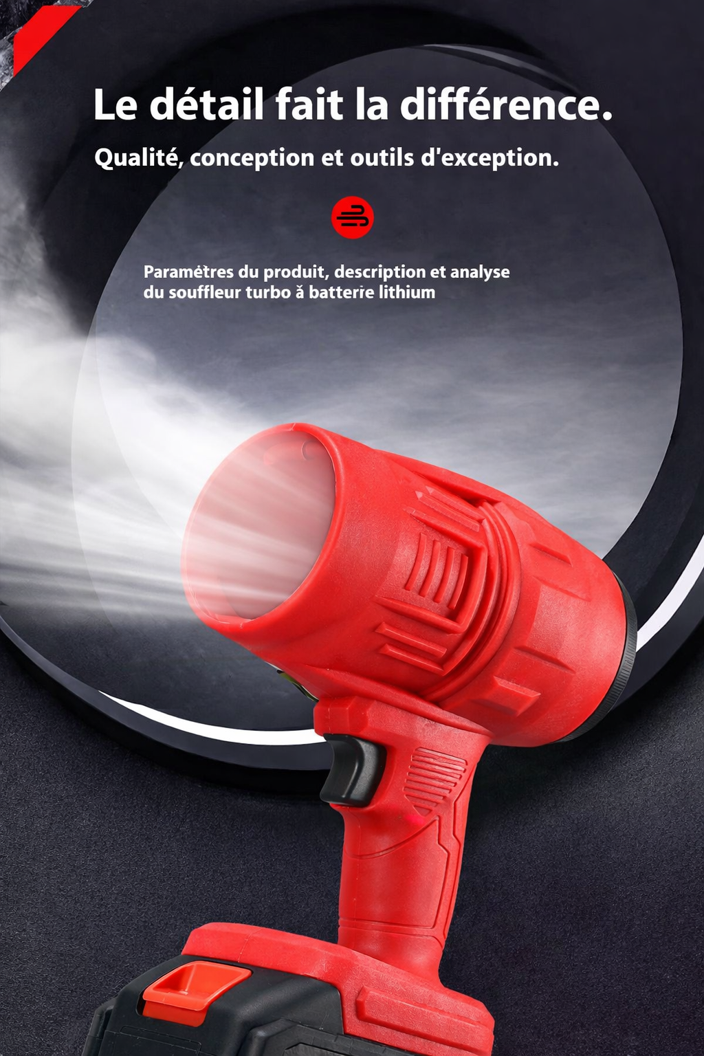 Souffleur de séchage sans fil 21V (haute puissance) – Spécial Detailing