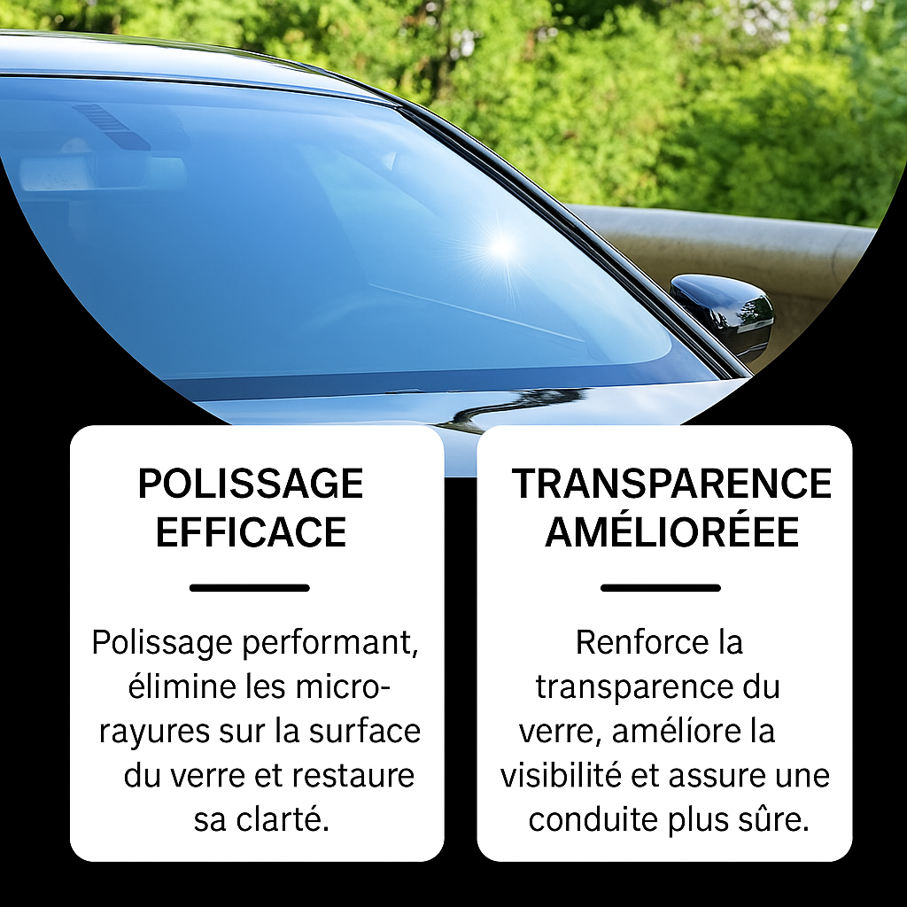 Glass Polishing Powder - Spéciale Traces de calcaire et silice
