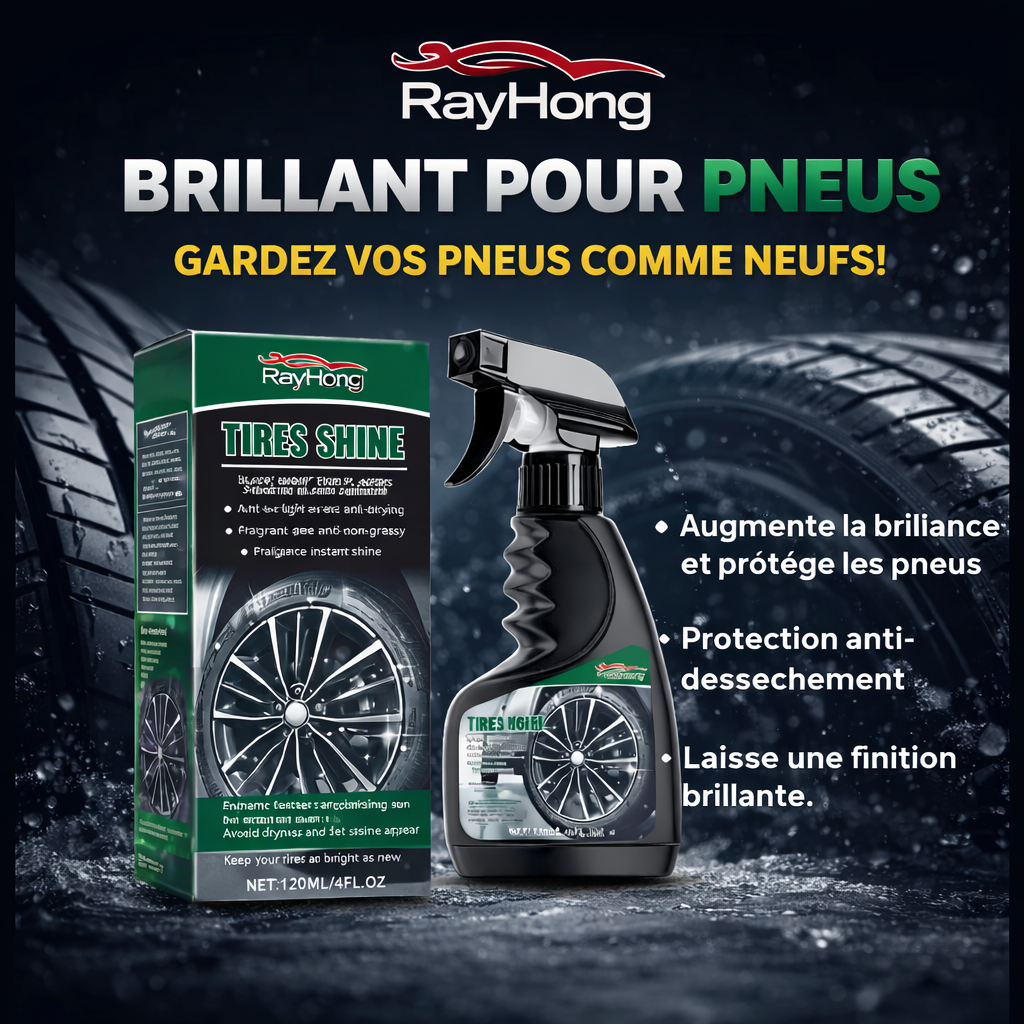 RayHong Tire Gloss – Brillance Effet Mouillé (120 ml)