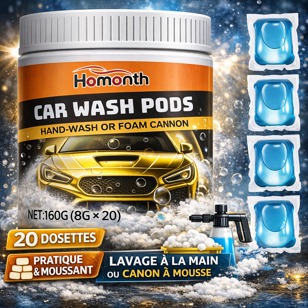 Dosettes Shampoing Auto Mousse Dense – 20 Pods