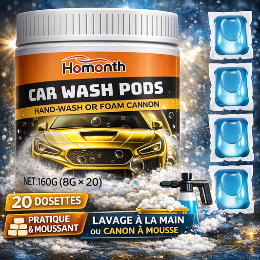 Dosettes Shampoing Auto Mousse Dense – 20 Pods